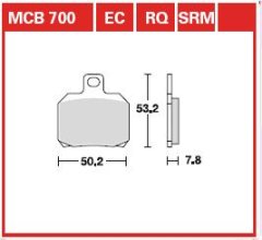 Колодки гальмівні дискові LUCAS MCB700EC