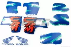 Наклейки набір HONDA CRM (35х23) синя (2424)