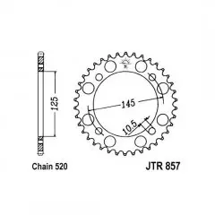 Зірка задня JT Sprockets JTR857.39