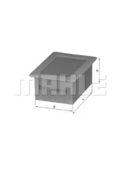 Фільтр повітряний KNECHT LX628