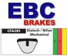 Колодки гальмівні дискові EBC CFA285