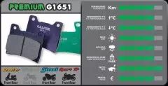 Колодки гальмівні дискові GALFER FD079G1651