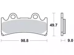 Колодки гальмівні дискові LUCAS MCB656SV