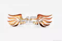 Наклейка шильдик WING червона (4729)