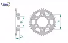 Зірка задня AFAM 35200-38