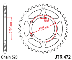 Зірка задня JT Sprockets JTR472.40