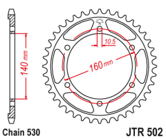 Зірка задня JT Sprockets JTR502.47