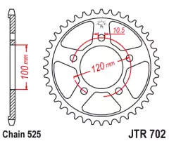 Зірка задня JT Sprockets JTR70246