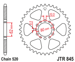 Зірка задня JT Sprockets JTR845.41