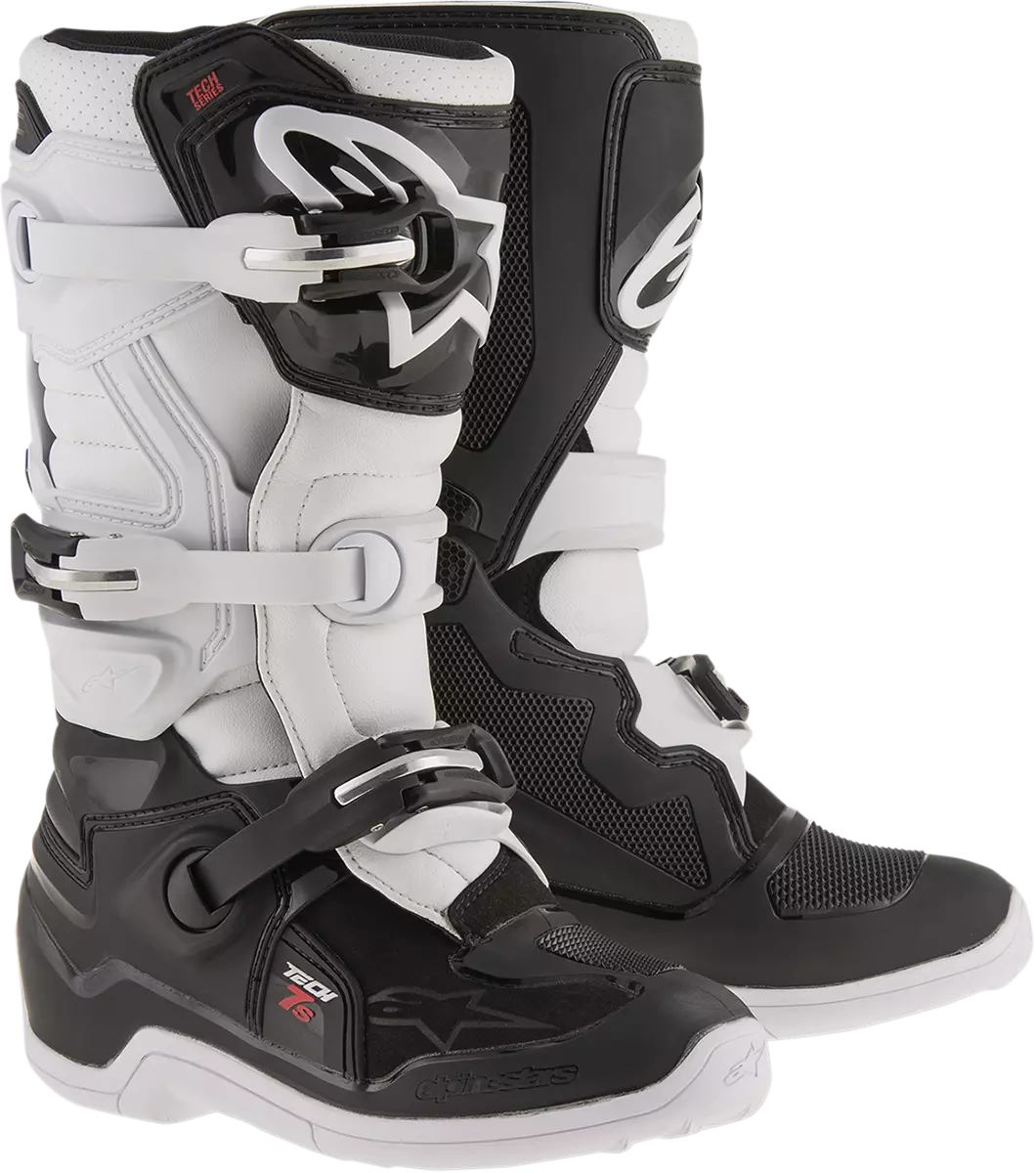 Мотоботи підліткові Alpinestars Tech 7S, Білий/Чорний, 35.5