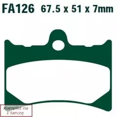Колодки гальмівні дискові EBC FA126R