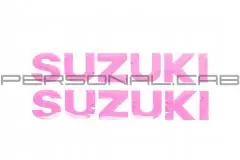 Наклейка літери SUZUKI (19х5) (2шт) рожева (HCT10001)