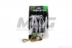 Повороти світлодіодні пара стрілоподібні сріблясті прозорі (MONSTER ENERGY)