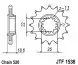 Зірка передня JT Sprockets JTF1538.15