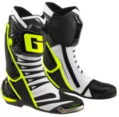 Мотоботи Gaerne GP1 EVO, Білий/Чорний/Жовтий, 44