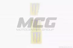 Наклейка логотип MONSTER ENERGY (5x6) (3шт) срібляста (HTC10103)