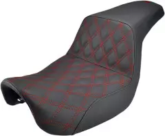 Сидіння SADDLEMEN STEP UP LS RED DYNA (0803-0593), Чорний/Червоний