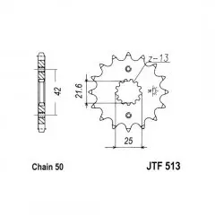 Зірка передня JT Sprockets JTF513.14