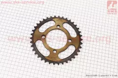 Зірка задня V200N, RS125-428-38T-d64мм, на 4 болти X d80мм гартована (Crocodil)