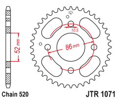 Зірка задня JT Sprockets JTR1071.31