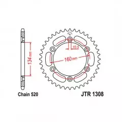 Зірка задня JT Sprockets JTR1308.42