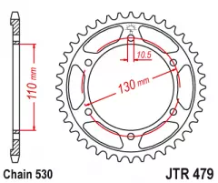 Зірка задня JT Sprockets JTR479.43