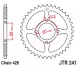 Зірка задня JT Sprockets JTR241.42