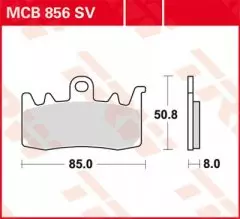 Колодки гальмівні дискові LUCAS MCB856SV