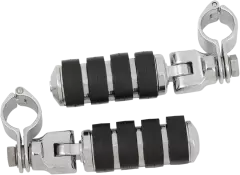 Підніжки KURYAKYN ISO CLEVIS з кріпленнями 1-1/4 MAGNUM великі (1620-0133), Чорний/Хром