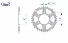 Зірка задня AFAM 16504-40