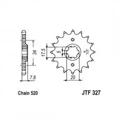 Зірка передня JT Sprockets JTF327.14