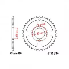 Зірка задня JT Sprockets JTR834.32
