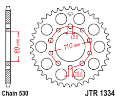Зірка задня JT Sprockets JTR1334.46