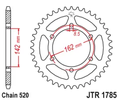 Зірка задня JT Sprockets JTR1785.48