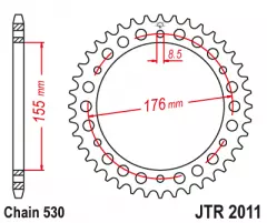 Зірка задня JT Sprockets JTR2011.43