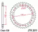 Зірка задня JT Sprockets JTR2011.43