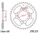 Зірка задня JT Sprockets JTR211.38