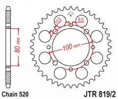 Зірка задня JT Sprockets JTR819/2.41