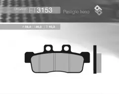 Колодки гальмівні дискові BRENTA FT 3153