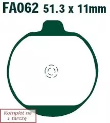 Колодки гальмівні дискові EBC FA062 для 1 диска
