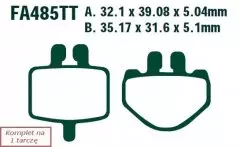 Колодки гальмівні дискові EBC FA485TT