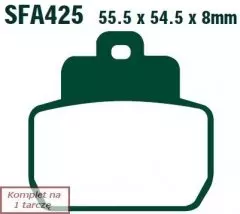 Колодки гальмівні дискові EBC SFA425HH