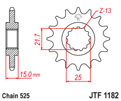 Зірка передня JT Sprockets JTF1182.15
